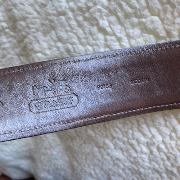 Brown Coach Monogrammed Belt